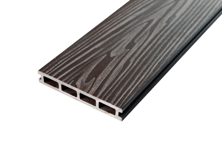 Террасная доска ДПК Grand Line 150х25мм 3D Wood Винтаж, венге 4м (БШТ)