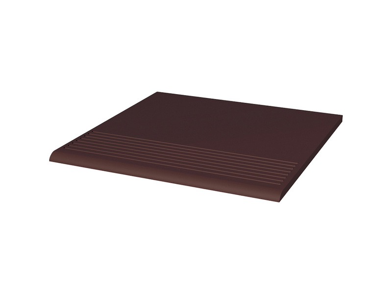 Ступень фронтальная клинкерная Ceramika Paradyz, Natural Brown Stopnica Prosta, 30х30 см