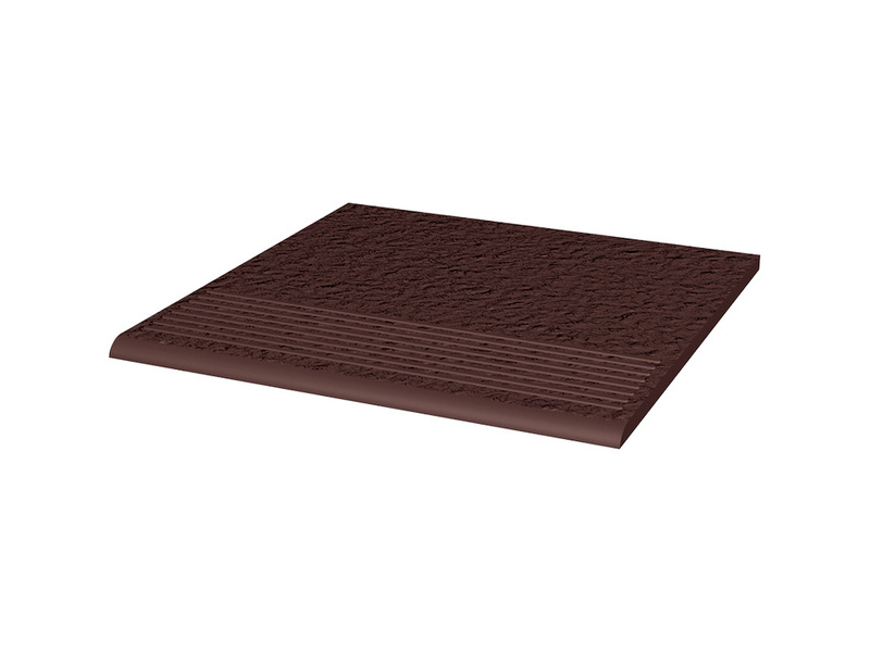 Ступень фронтальная клинкерная Ceramika Paradyz, Natural Brown Stopnica Prosta Duro, 30х30 см