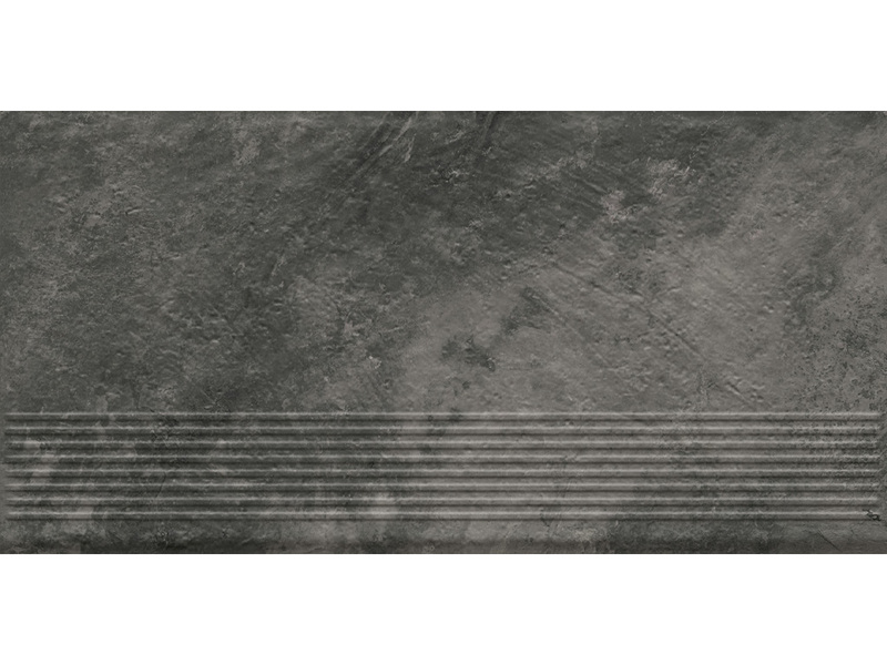Ступень фронтальная клинкерная Ceramika Paradyz Ardis Dark Stopnica Prosta Struktura Mat, 30x60 см