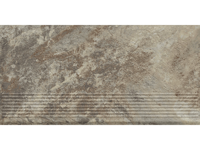 Ступень фронтальная клинкерная Ceramika Paradyz Ardis Light Stopnica Prosta Struktura Mat, 30x60 см