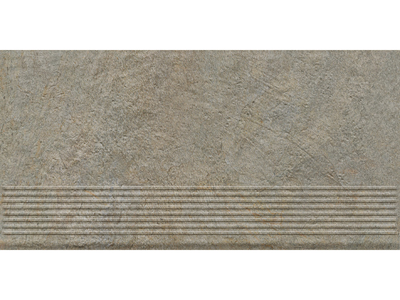 Ступень фронтальная клинкерная Ceramika Paradyz Eremite Taupe Stopnica Prosta Struktura Mat, 30x60 см