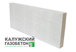 Газобетонный блок КАЛУЖСКИЙ ГАЗОБЕТОН для перегородок, D400, 625х250х100мм